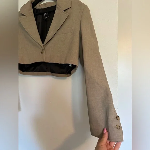 Cropped blazer - Picture 3 of 5
